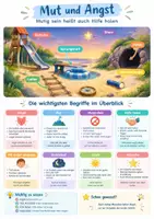Vorschau - Poster - Mut und Angst, Ethik, Poster, Klasse 3 - Deckblatt