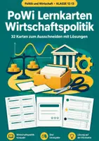 Vorschau - Spiele - PoWi Lernkarten Abitur, Wirtschaftspolitik - Deckblatt