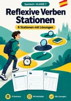 Vorschau - Arbeitsblätter - Reflexive Verben Spanisch Klasse 7 Heft - Deckblatt
