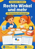 Vorschau - Spiele - Rechte Winkel Lernkarten, Mathematik Klasse 3 - Deckblatt