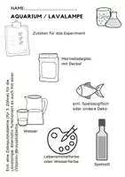 Vorschau - Stationenlernen - Forscherheft Experiment Lavalampe & Aquarium im Glas - Seite 1