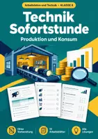 Vorschau - Arbeitsblätter - Produktion Konsum Arbeitslehre Klasse 8 - Deckblatt