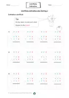 Vorschau - Arbeitsblätter - Wiederholung Schriftliche Subtraktion Anfang Klasse 4 - Seite 3