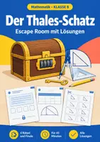 Vorschau - Arbeitsblätter - Thales Satz Mathematik, Klasse 8, Rätsel - Deckblatt