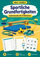 Vorschau - Arbeitsblätter - Grundfertigkeiten Sport, Klasse 2 - Deckblatt