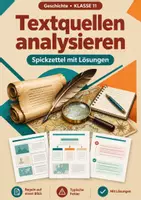 Vorschau - Arbeitsblätter - Textquellen Geschichte, Klasse 11 - Deckblatt
