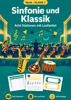 Vorschau - Arbeitsblätter - Sinfonie Klassik Musik Klasse 7 Stationen - Deckblatt