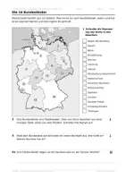 Vorschau - Arbeitsblätter - Bundesländer Deutschland Arbeitsblatt kostenlos – mit Lösung Kl. 4/5 - Seite 1