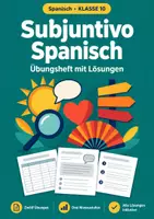 Vorschau - Arbeitsblätter - Subjuntivo Spanisch Klasse 10 Übungsheft - Deckblatt