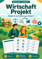 Vorschau - Arbeitsblätter - Ökonomische Grundlagen Wirtschaft, Klasse 7 - Deckblatt