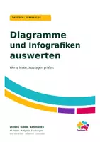 Vorschau - Arbeitsblätter - Diagramme und Infografiken auswerten | Deutsch Klasse 7–10 - Deckblatt