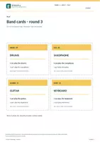 Vorschau - Unterrichtsreihen - MORE! 1 Unit 5 (LP 2023) • ENGLIVA PLAY: This is our band – Band Cards (16 Rollenkarten) - Seite 3