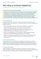 Vorschau - Arbeitsblätter - Adjektive | Formen, Steigerung und Verwendung | Klasse 6–8 - Seite 1