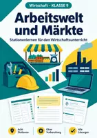 Vorschau - Arbeitsblätter - Arbeitswelt Märkte, Wirtschaft, Klasse 9 - Deckblatt