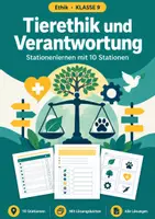 Vorschau - Arbeitsblätter - Tierethik Stationenlernen, Klasse 9 - Deckblatt