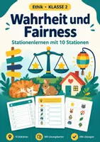 Vorschau - Arbeitsblätter - Wahrheit Lüge Ethik, Klasse 2, Stationen - Deckblatt