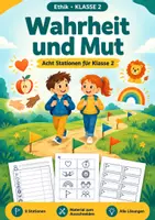 Vorschau - Arbeitsblätter - Wahrheit Lüge Stationen, Ethik Klasse 2 - Deckblatt