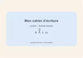 Aperçu - Préparation de séance / Séance complète - Du graphisme à l’écriture cursive – Cahiers - Page 1
