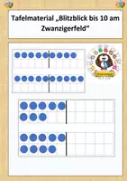 Vorschau - Bildkarten - Tafelmaterial "Blitzblick bis 10 im Zwanzigerfeld" (editierbar) - Deckblatt
