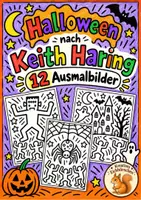 Vorschau - Mal- und Bastelvorlagen - Halloween Ausmalbilder Klasse 1 Klasse 2 Klasse 3 Klasse 4 | Keith Haring | Vertretungsstunde Kunst - Deckblatt