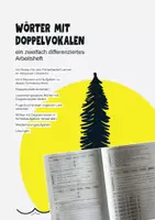 Vorschau - Arbeitsblätter - Rechtschreibung: Wörter mit Doppelvokalen schreiben - ein zweifach differenziertes Arbeitsheft - Deckblatt