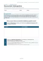 Vorschau - Arbeitsblätter - Klassenarbeit Stellungnahme Schulkleidung Klasse 9 - Seite 1