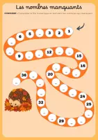 Aperçu - Feuilles d'exercices - La course aux nombres - Page 1