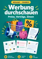 Vorschau - Arbeitsblätter - Werbestrategien Wirtschaft, Klasse 8 - Deckblatt
