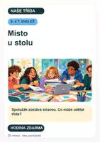 Náhled - Místo u stolu – třídnická hodina zdarma pro 6. a 7. třídu - krycí list