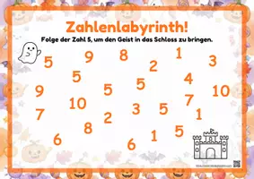 Vorschau - Arbeitsblätter - 24 Arbeitsblätter - Mathe Zahlen & Mengen-Lernen Halloween - Seite 1