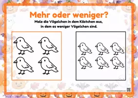 Vorschau - Arbeitsblätter - 24 Arbeitsblätter - Mathe Zahlen & Mengen-Lernen Halloween - Seite 3