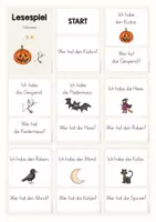 Vorschau - Spiele - Lesespiel Halloween – Ich habe … Wer hat …? | dreifach differenziert - Seite 1