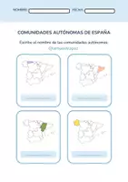 Vista previa - Hojas de trabajo - Viaje por España 🇪🇸 Hoja de trabajo - Comunidades Autonómicas - página 2