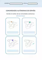 Vista previa - Hojas de trabajo - Viaje por España 🇪🇸 Hoja de trabajo - Comunidades Autonómicas - página 3