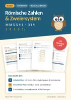 Vorschau - Arbeitsblätter - Mathe Römische Zahlen Klasse 5 - Deckblatt
