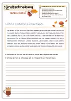 Vorschau - Arbeitsblätter - GROßSCHREIBUNG - Übungsblatt 'Herbst-Edition' (2 Versionen) - Seite 2