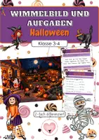 Vorschau - Arbeitsblätter - Wimmelbild und Aufgaben | Halloween | Arbeitsblätter | Klasse 3,4 | Deutsch - Deckblatt