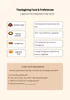 Vorschau - Arbeitsblätter - Englisch: Thanksgiving Freebie (Klasse 5/6) / Wortschatz und Sprechen - Seite 1