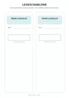 Vorschau - Arbeitsblätter - Lesedossier_Meine Lesehilfe- Silben lesen -Lesetempo- 1. Klasse - Seite 2