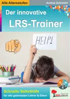 Vorschau - Arbeitsblätter - Der innovative LRS-Trainer Soforthilfe | Deutsch Grundschule Sekundarstufe Klasse 1-10 Lösungen | Lese-Rechtschreib-Schwäche, Legasthenie, Rechtschreibung, Förderung | differenzierte Arbeitsblätter mit Lösungen - Deckblatt