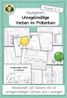 Vorschau - Arbeitsblätter - Unregelmäßige Verben im Präteritum: Arbeitsheft Grundschule Deutsch (Klasse 3-4) - Deckblatt