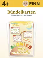 Vorschau - Fördermaterial/Inklusion - Mengenkarten 5er-Bündel ab 4 Jahren – 24 Karten | Kita, Vorschule, Förderung | dreifach differenziert - Deckblatt