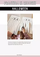 Vista previa - Hojas de trabajo - Practica el recorte - Halloween (fantasmas) - página 1