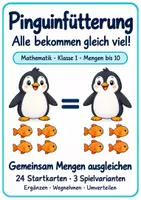 Vorschau - Spiele - Mengen vergleichen ZR10 - Grundschule - 1 Klasse - Freiarbeit - Deckblatt