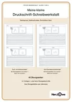 Vorschau - Arbeitsblätter - Druckschrift üben_Schreibwerkstatt_Klasse 1 - Deckblatt
