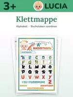 Vorschau - Fördermaterial/Inklusion - Alphabet Klettmappe ab 3 Jahren – Buchstaben zuordnen | Kita, Vorschule | vierfach differenziert - Deckblatt