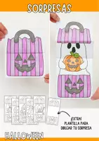 Vista previa - Manualidades / Dibujos para colorear - Manualidad de Halloween - Bolsa de chuches con sorpresa - Portada