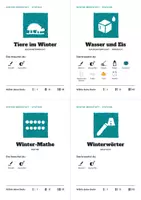 Vorschau - Arbeitsblätter - Winter-Werkstatt in 3 Stufen: Tiere im Winter, Eis, Mathe, Deutsch - Seite 3