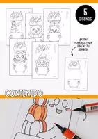 Vista previa - Manualidades / Dibujos para colorear - Manualidad de Halloween - Caldero con sorpresa - página 1