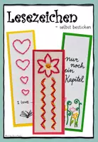 Vorschau - Mal- und Bastelvorlagen - Lesezeichen besticken: Schritt-für-Schritt Anleitung - Seite 1